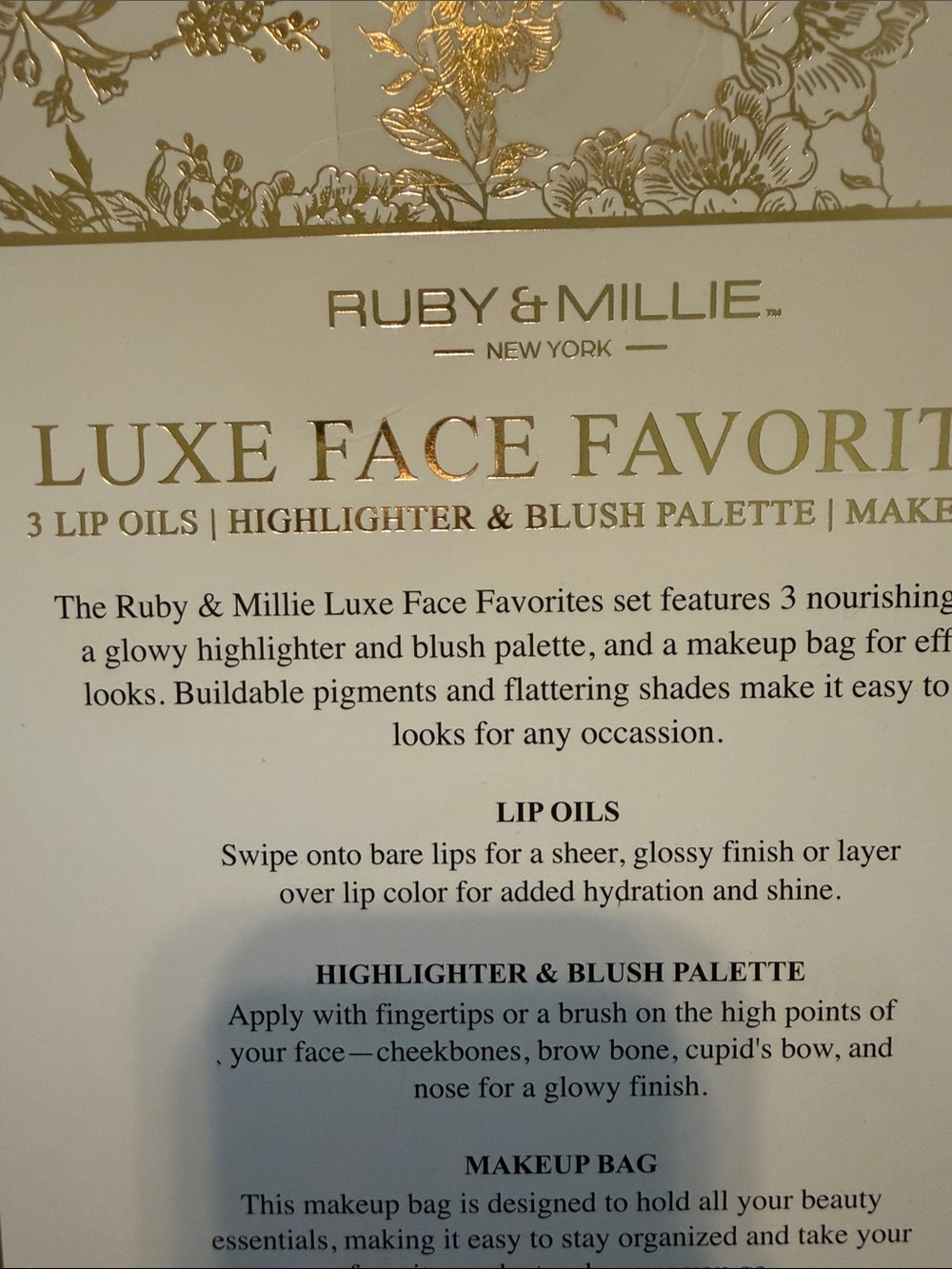Luxe Face Favorites Makeup Set Cream & Pink - Picture 2 of 2